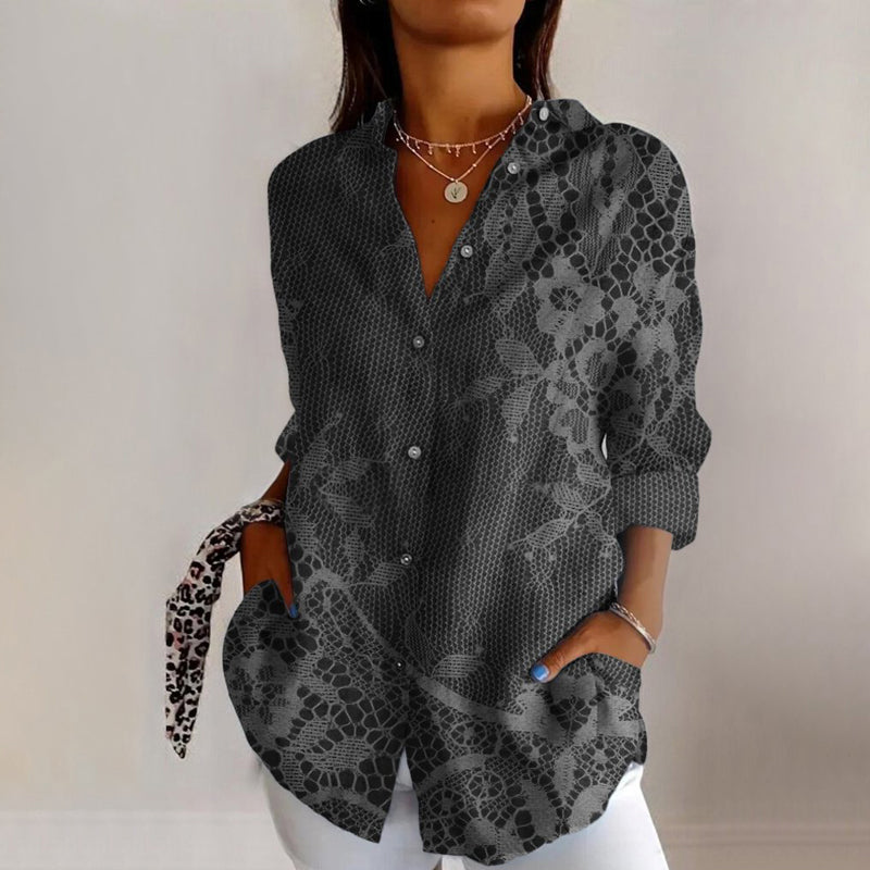 Emma | Vintage-Bluse mit Blumendruck