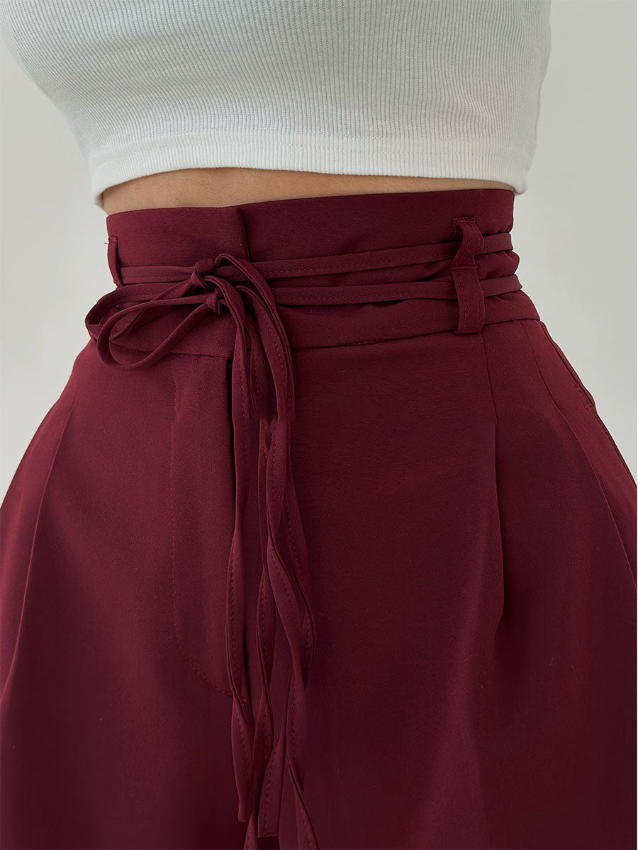 Stefania – Hose mit hoher Taille und weitem Bein