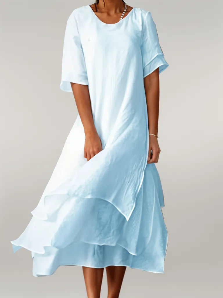 Eloise| Elegant long cotton dress