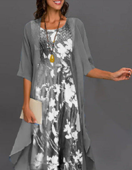 Tara™ | Zweiteiliges Frühlingskleid aus Chiffon