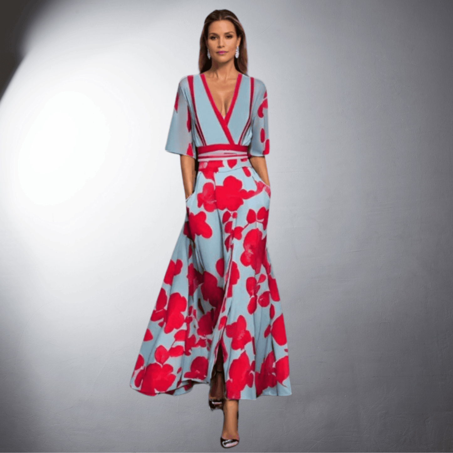 Lena™ | Handgefertigtes elegantes Blumenkleid