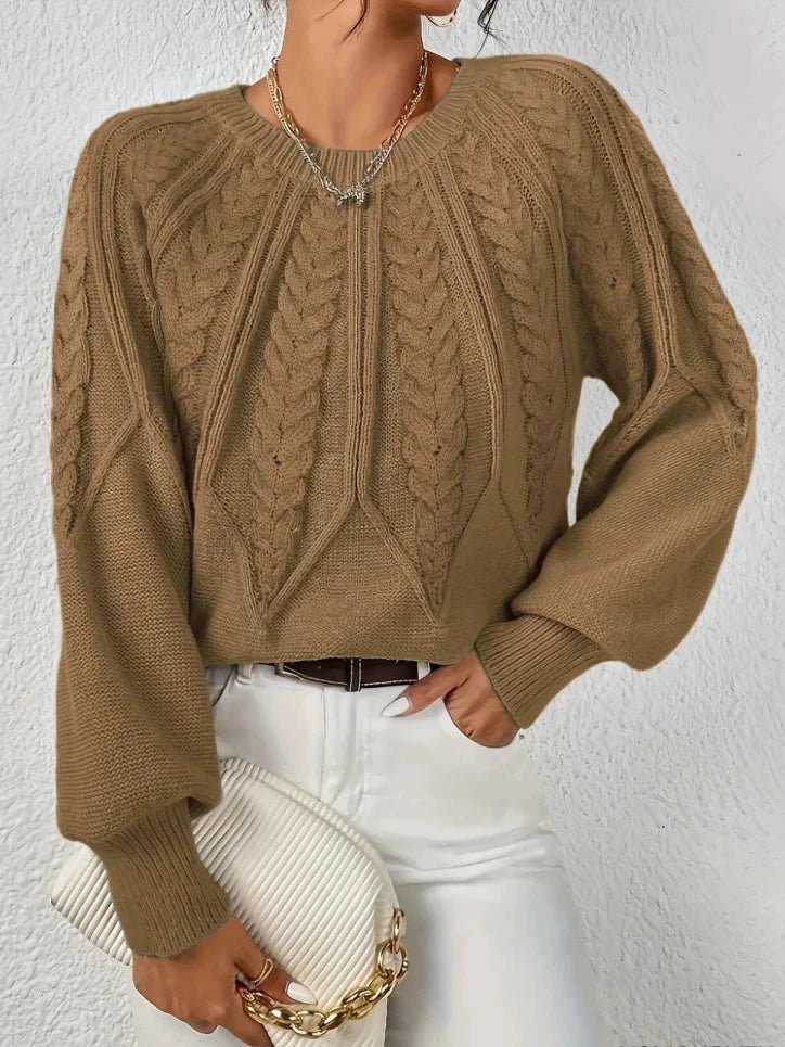Florenz | Schicker geflochtener Strickpullover
