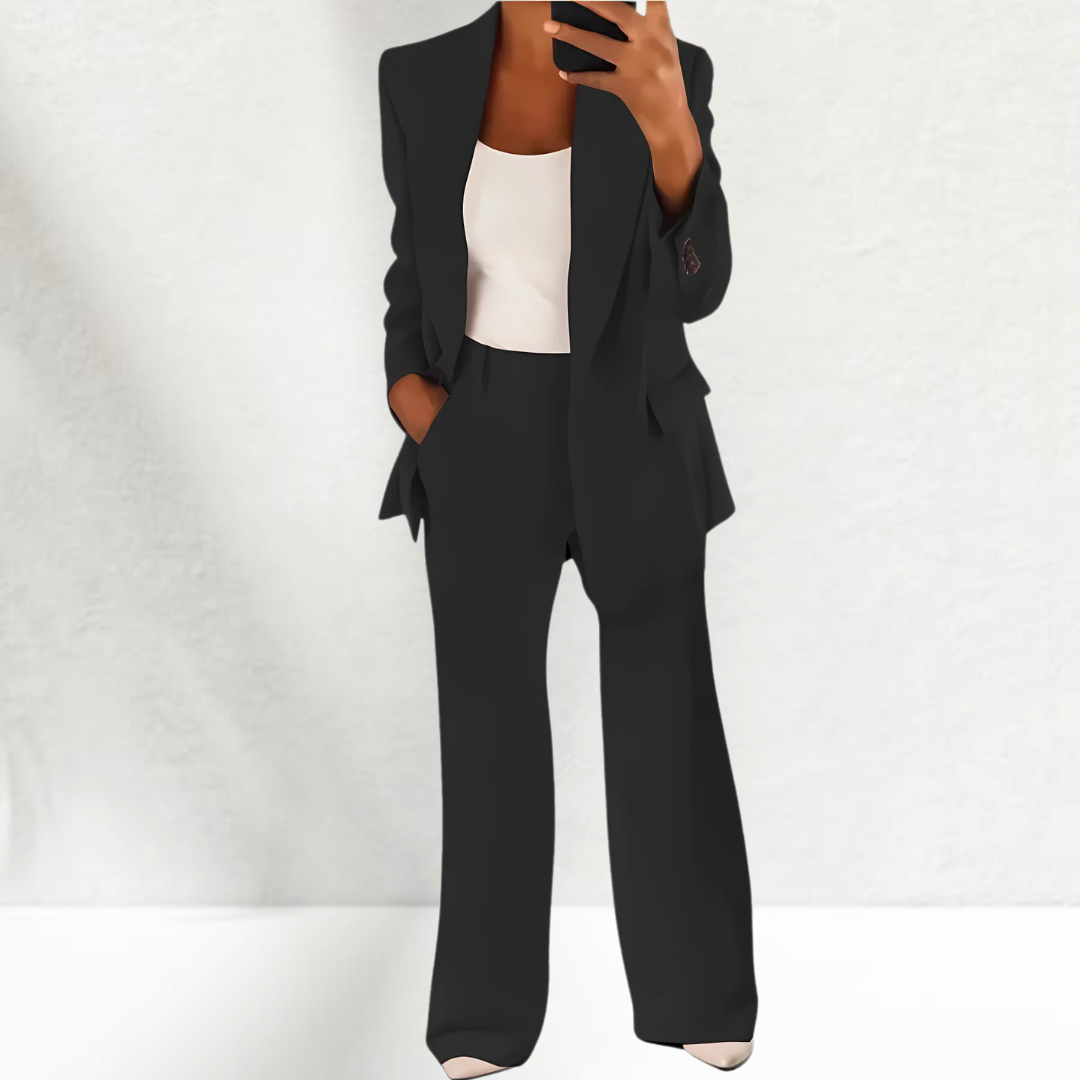 Therese | Eleganter Hosenanzug mit weitem Bein