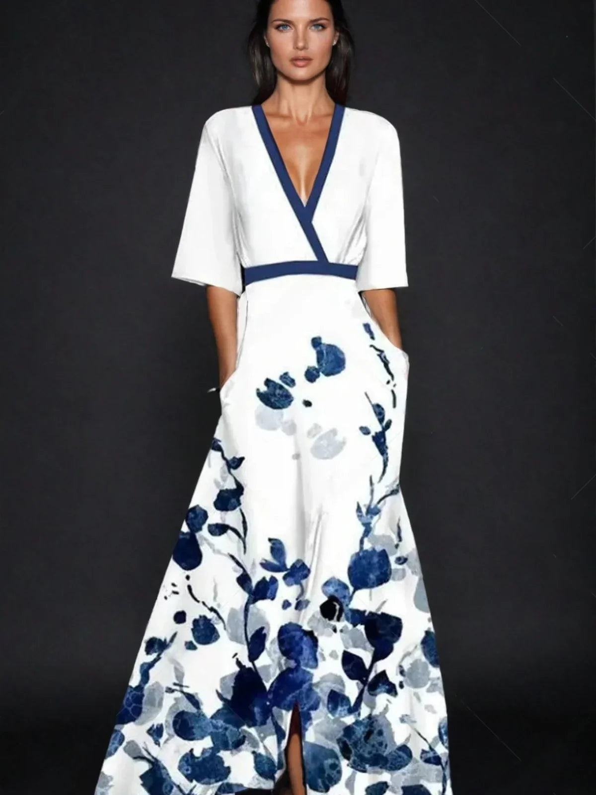 Celia | Elegantes Kleid mit Blumendruck