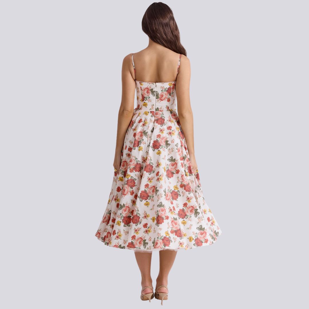 Kira | Elegantes Maxikleid in A-Linie mit V-Ausschnitt