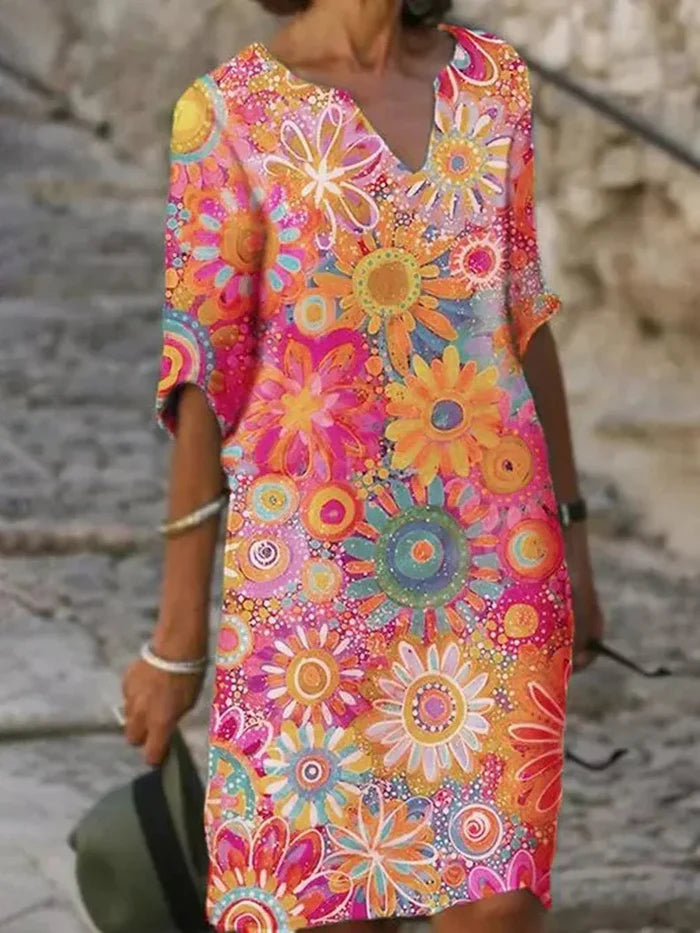Alva | Vibrant floral dress