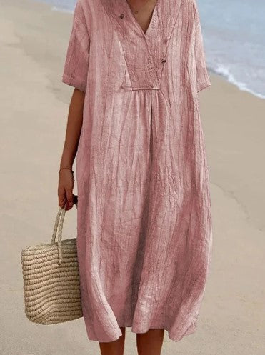 Lena | Casual summer dress with V-neck