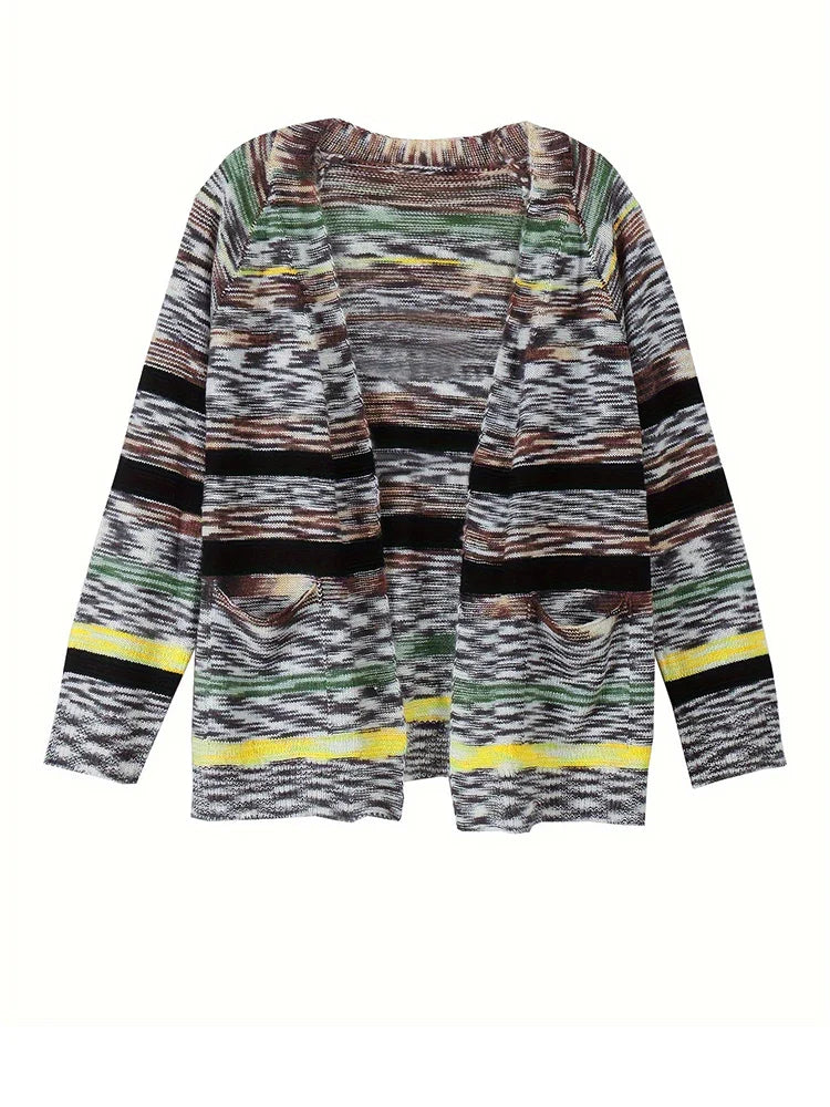 Tammy | Bunte Strickjacke in Übergröße