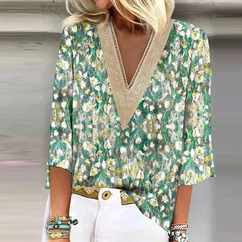Nica | Elegante Bluse mit Blumendruck