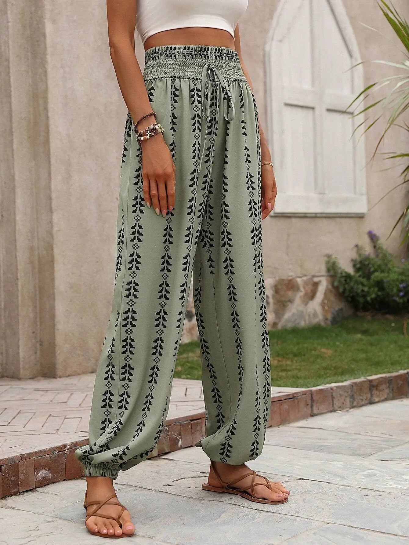 Iris | Luftige Boho-Hose mit elastischem Bund