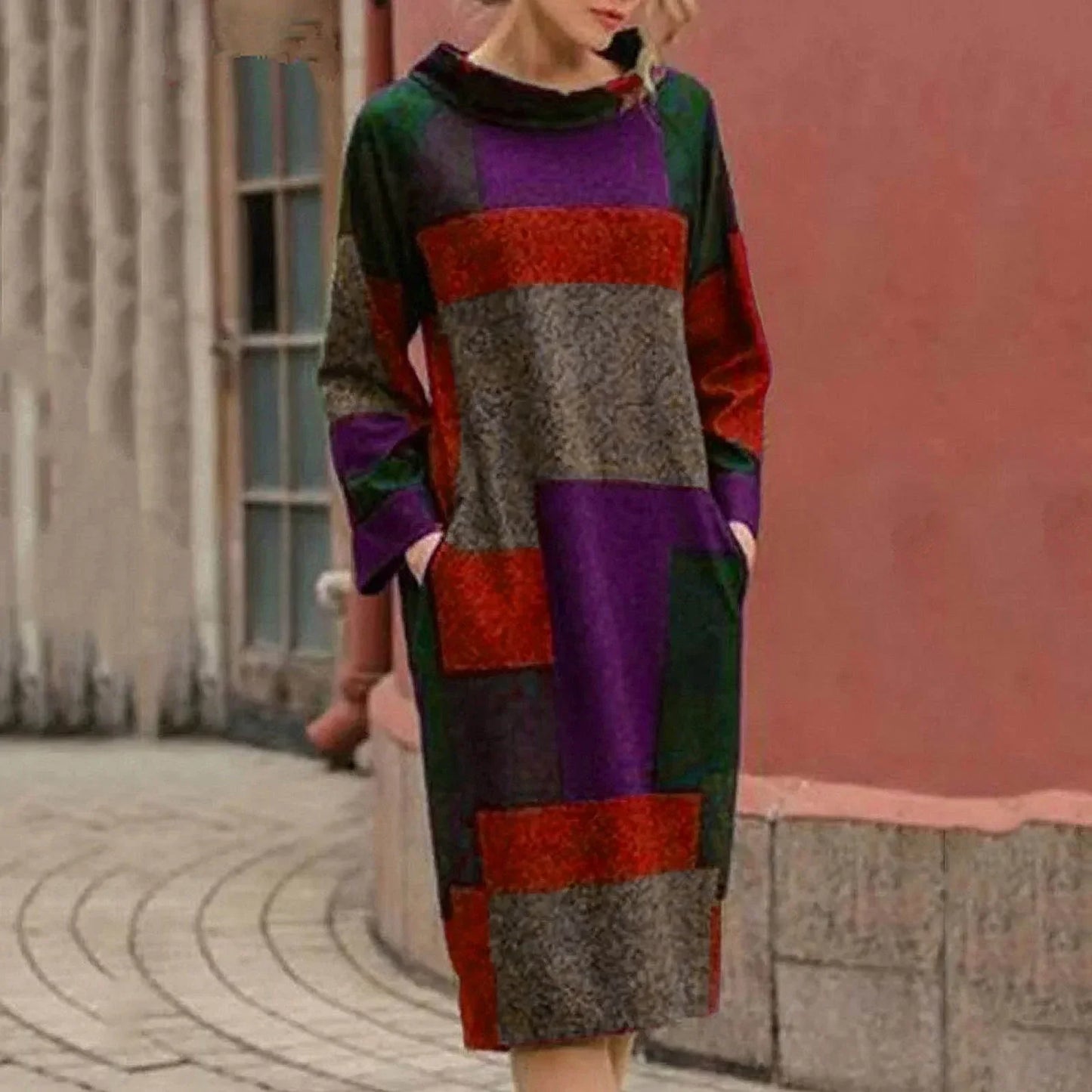 Chelsy™ – Vintage-Patchwork-Midikleid