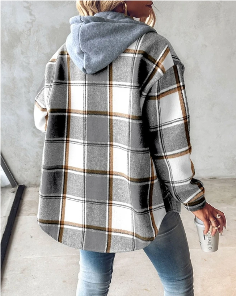 Jasmin | Karierter Cardigan