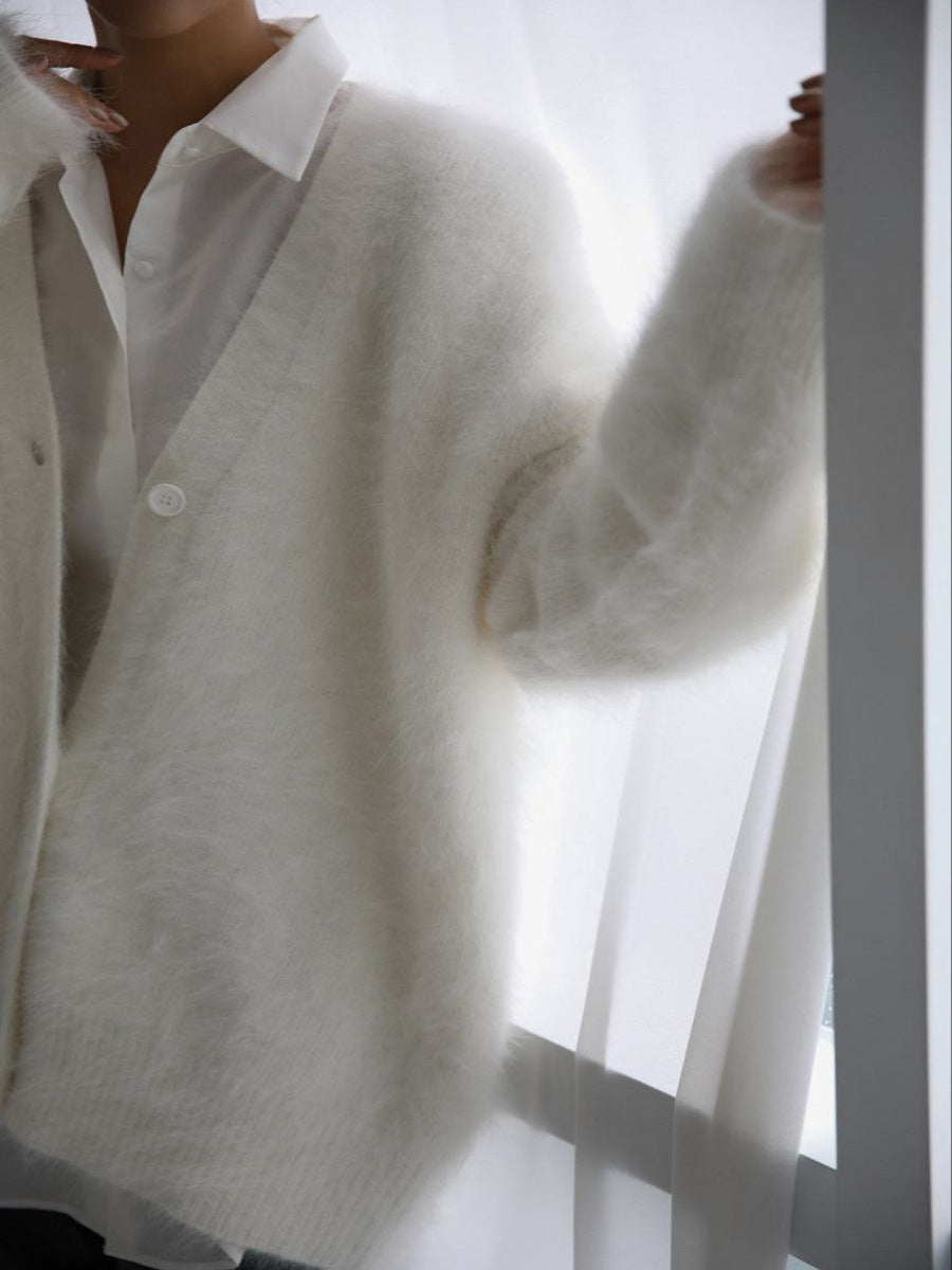 Nadia | Stylischer Plüsch-Cardigan