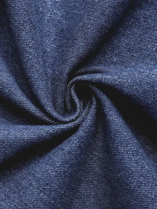 Christy™ | Puff-Denim-Bluse