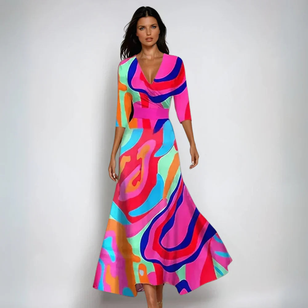 Erica – Elegantes Blumenkleid