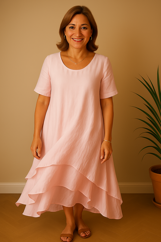 Eloise| Elegant long cotton dress
