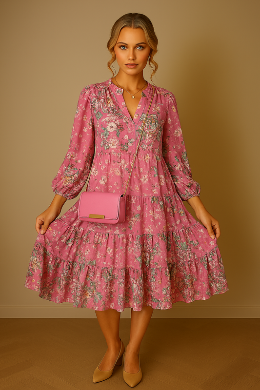 Aria｜Floral print dress