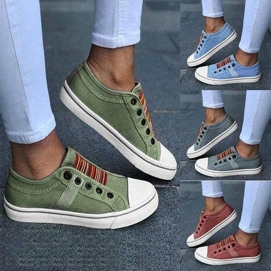 Neue orthopädische Sommerschuhe 2025 – Vintage Denim Slip-On