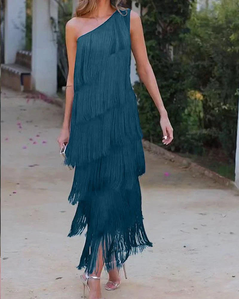 Dalia – Elegantes Kleid mit Fransen