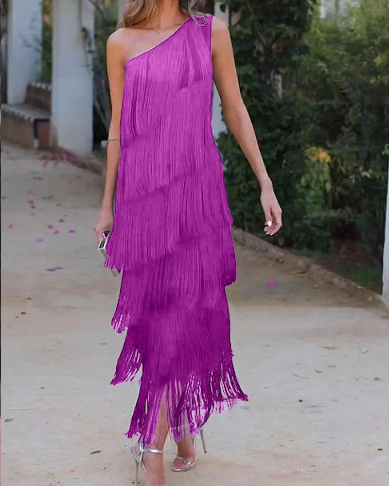Dalia – Elegantes Kleid mit Fransen
