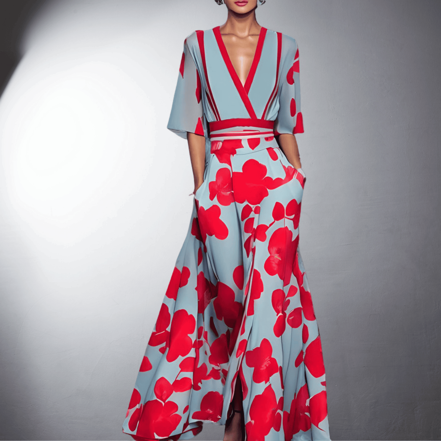 Lena™ | Handgefertigtes elegantes Blumenkleid