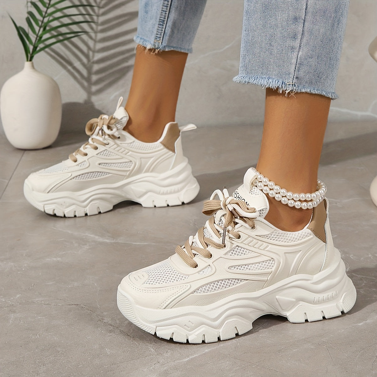 ZARA / MESH CHUNKY-SNEAKER