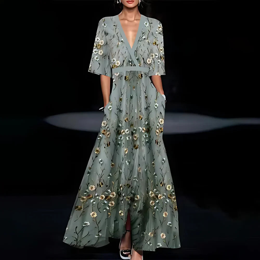 Lothringen | Kleid mit Blumendruck