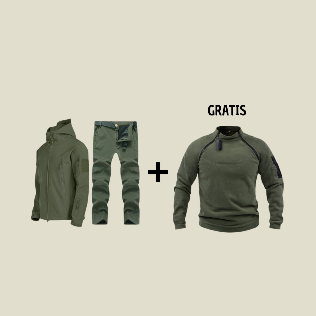 LUCAS / MILITÄRISCHE WASSERDICHTE ANZUG +1 GRATIS FLEECE TRUI