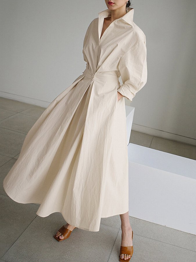Clemence™ | Buttoned midi dress