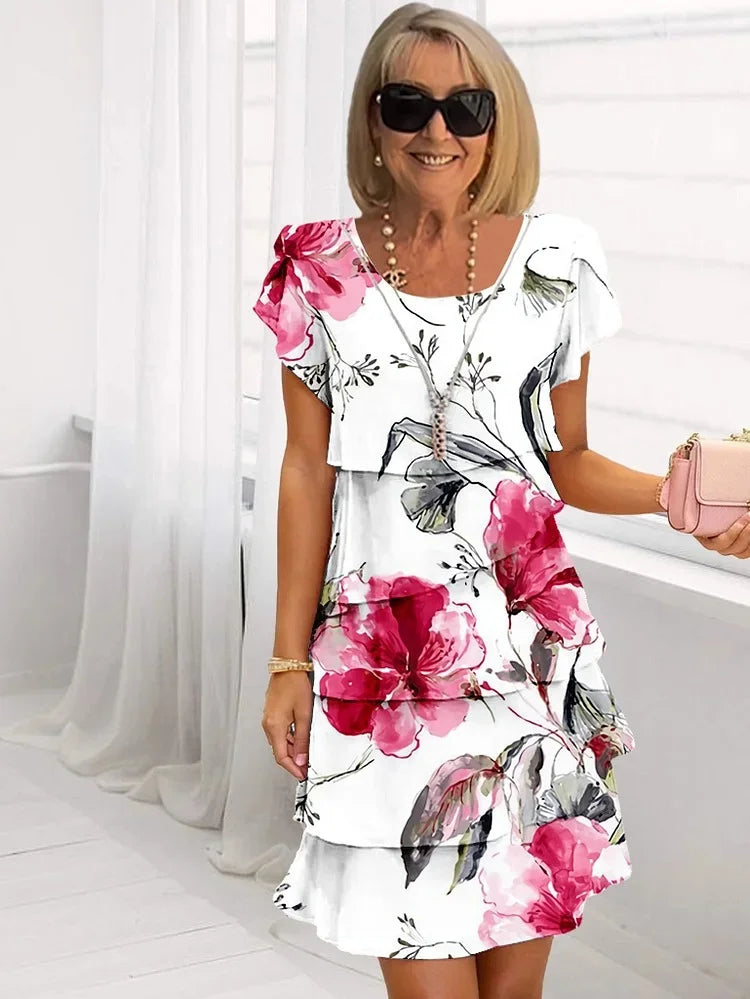 Jimena – Elegantes Maxikleid mit Blumenmuster