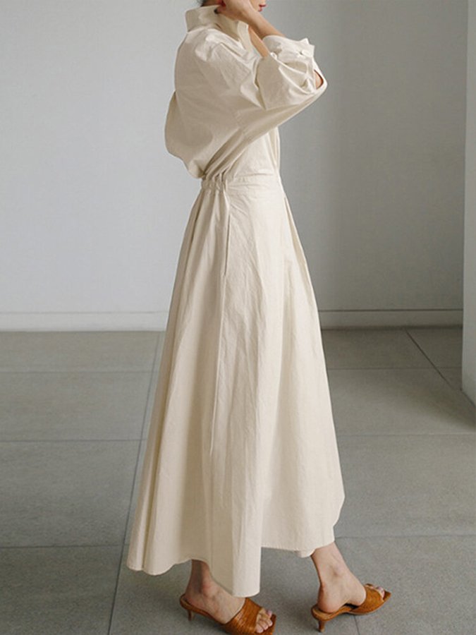 Clemence™ | Buttoned midi dress