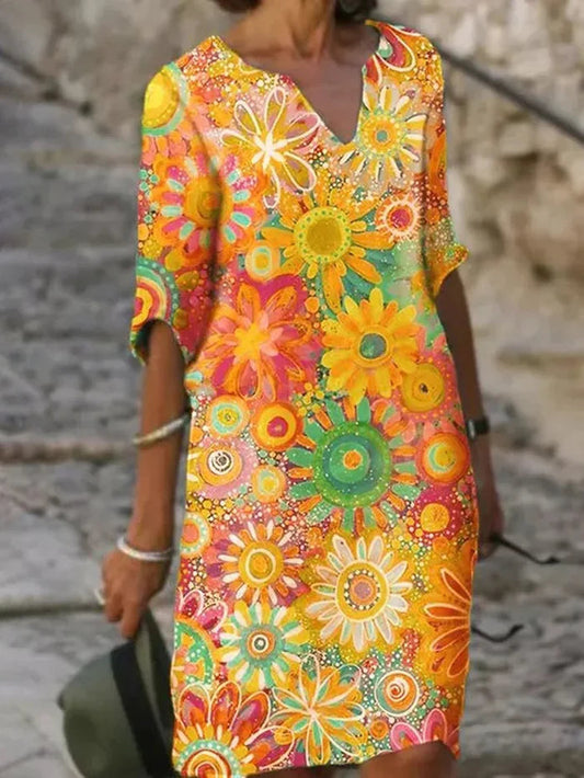 Alva | Vibrant floral dress