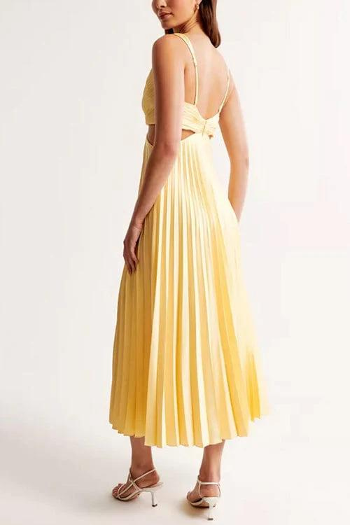 True | Women&#39;s pleated satin dress