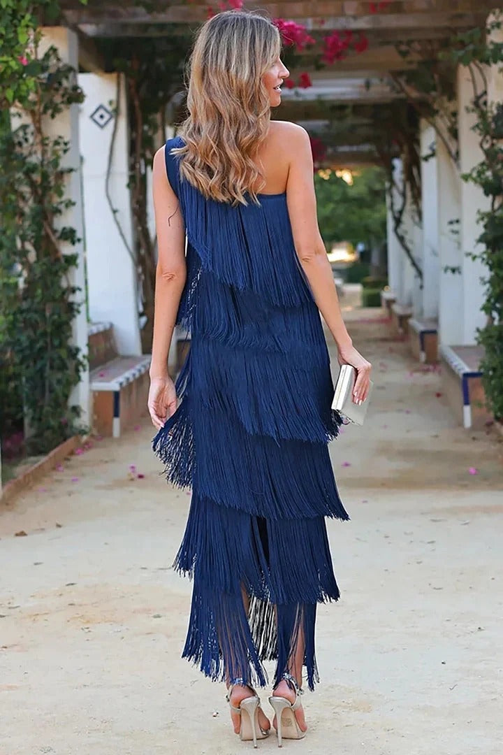 Dalia – Elegantes Kleid mit Fransen
