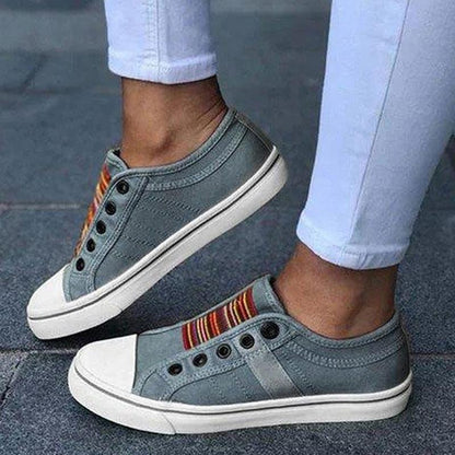 Neue orthopädische Sommerschuhe 2025 – Vintage Denim Slip-On