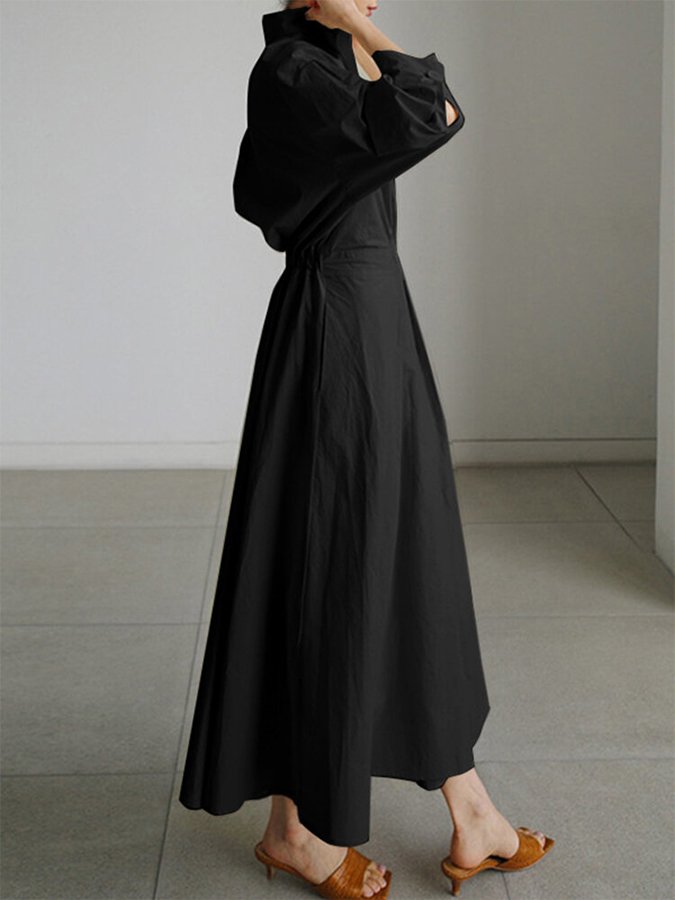 Clemence™ | Buttoned midi dress