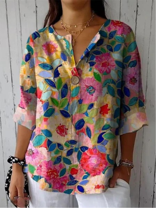 Arlene | Elegante Bluse mit Blumendruck