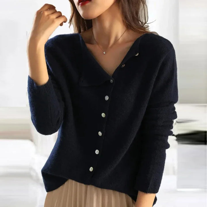 Maia | Weicher Cardigan mit stylischem Knopfverschluss