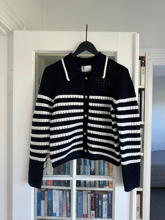 Neo Noir Effie Strick-Cardigan, Marineblau
