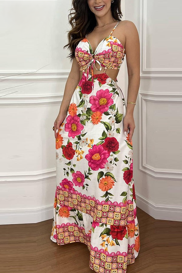 Divina™ | Tropisches langes Kleid