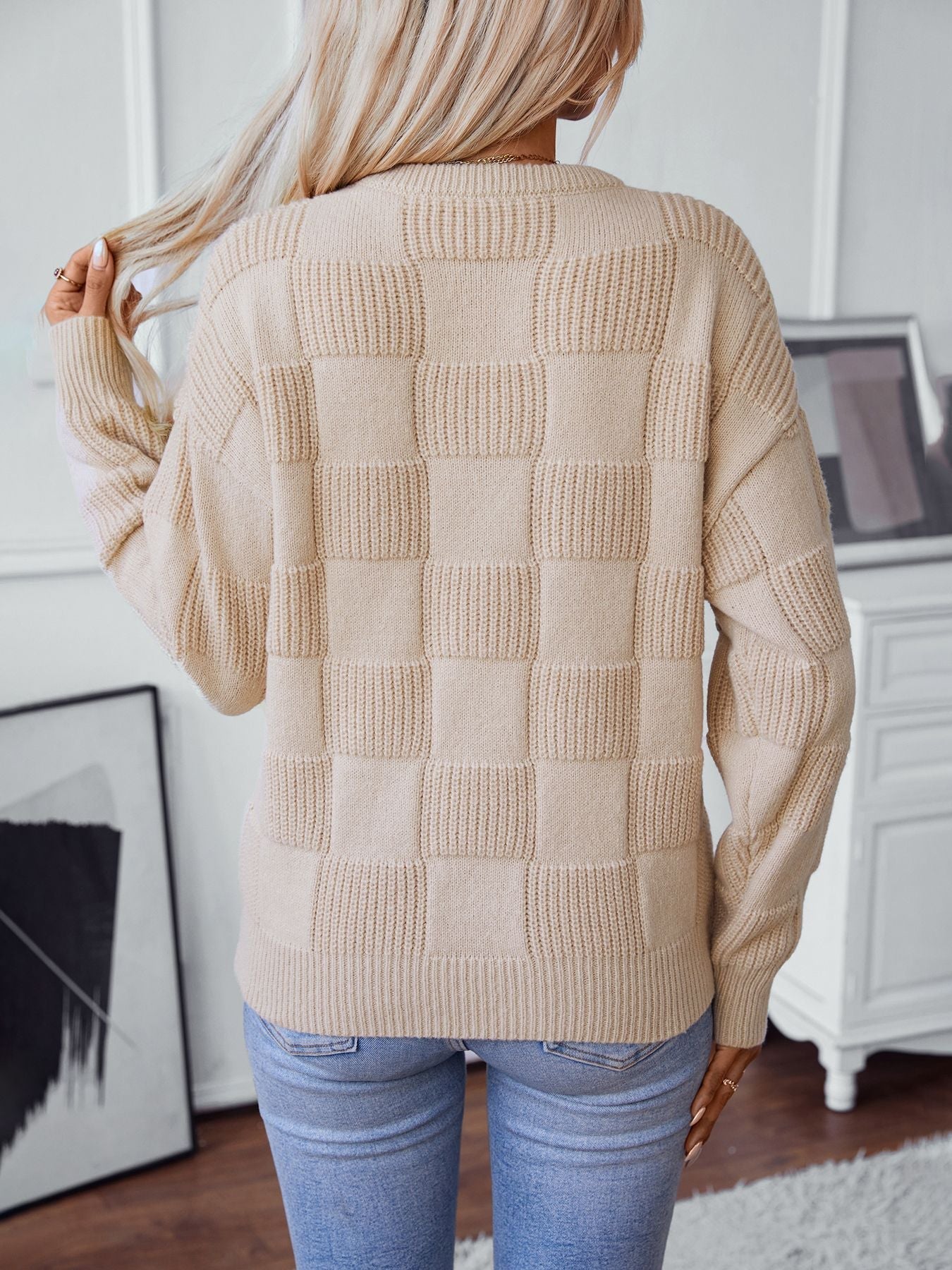 Verena - Kuscheliger Strickpullover mit Rundhalsausschnitt