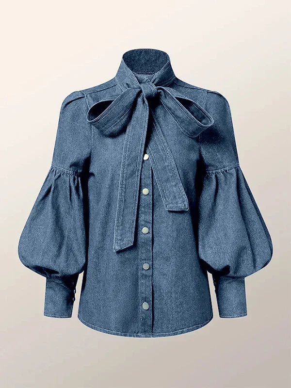 Christy™ | Puff-Jeansbluse