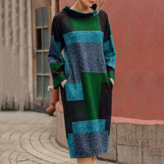 Chelsy™ – Vintage-Patchwork-Midikleid