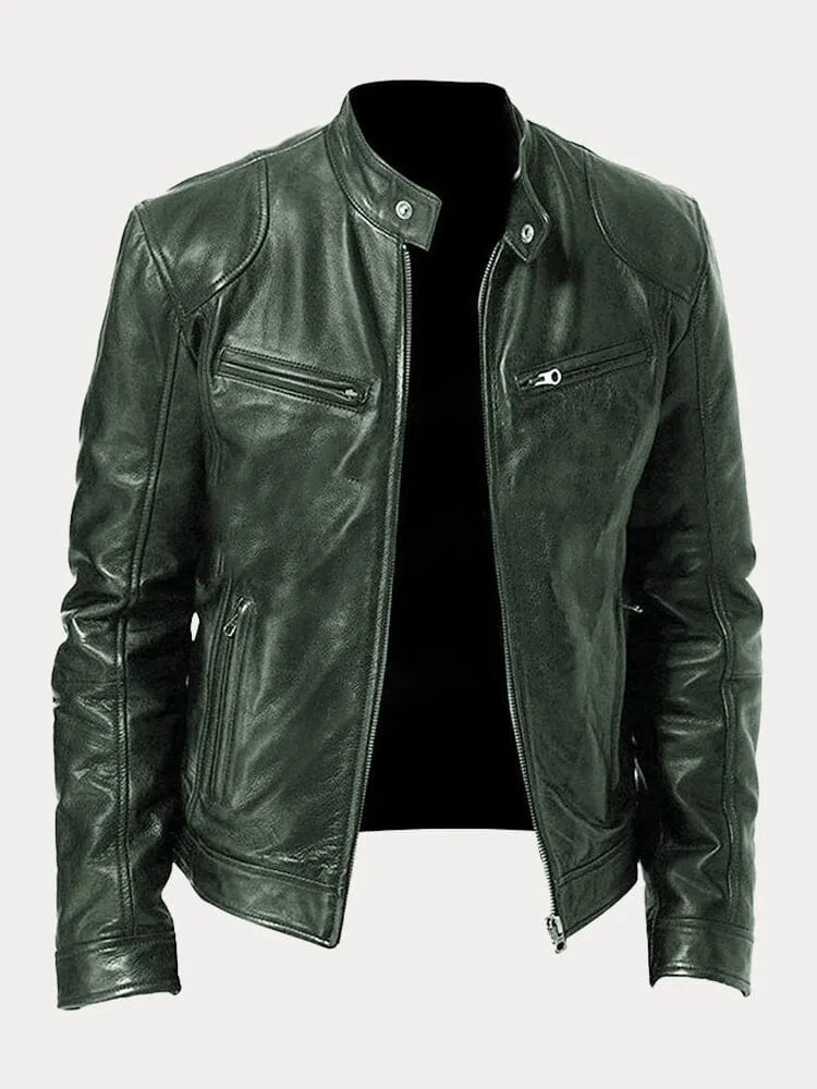 Julien™ | Lässige Lederjacke: Zeitloser Stil und Komfort