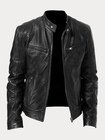 Julien™ | Lässige Lederjacke: Zeitloser Stil und Komfort