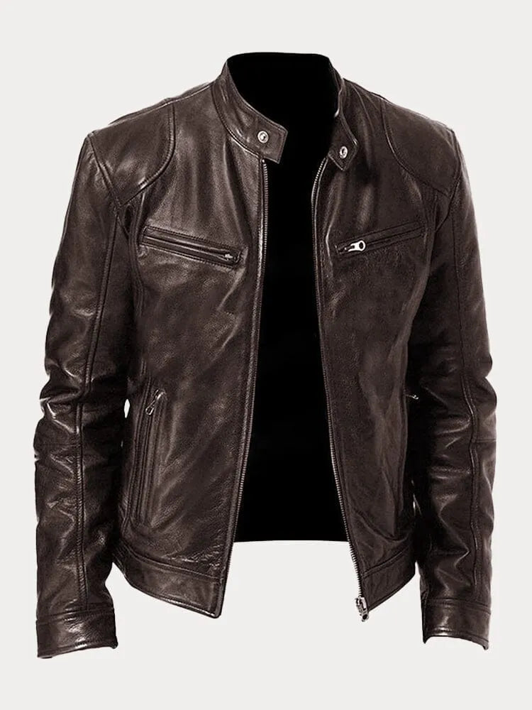 Julien™ | Lässige Lederjacke: Zeitloser Stil und Komfort
