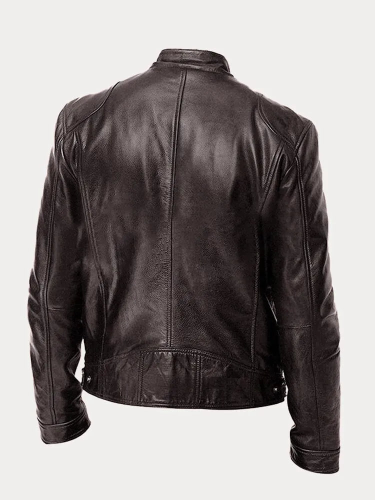 Julien™ | Lässige Lederjacke: Zeitloser Stil und Komfort