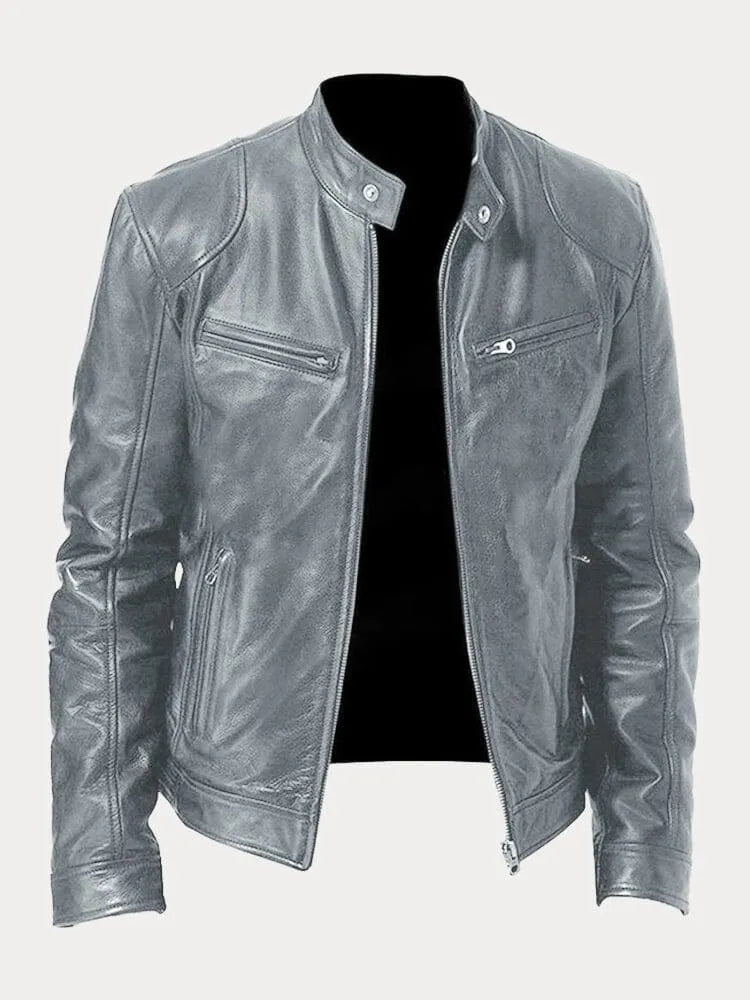Julien™ | Lässige Lederjacke: Zeitloser Stil und Komfort