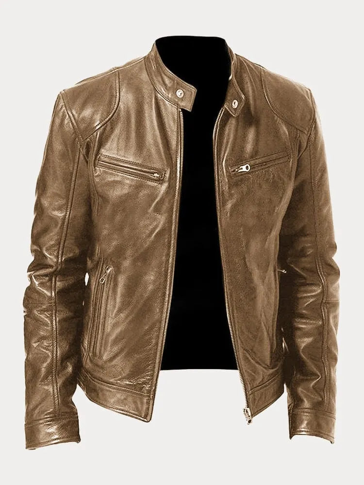 Julien™ | Lässige Lederjacke: Zeitloser Stil und Komfort
