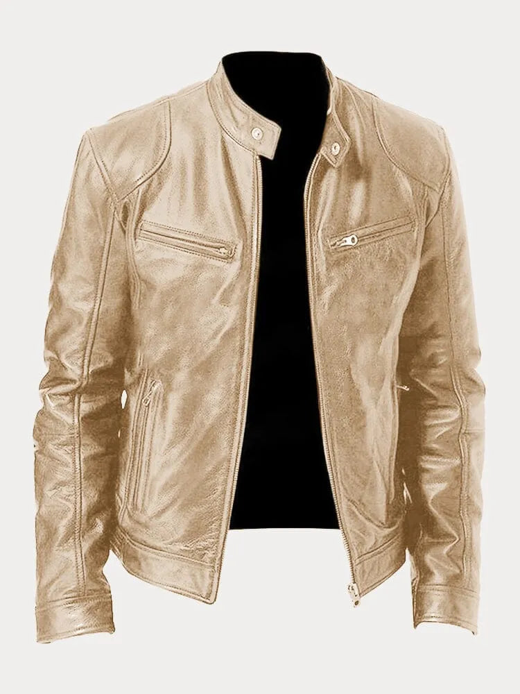Julien™ | Lässige Lederjacke: Zeitloser Stil und Komfort